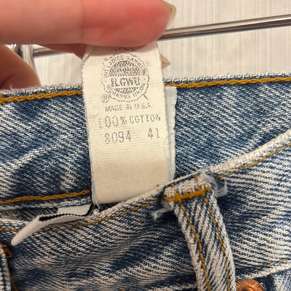 Calvin Klein Denim Mini Pencil Skirt - Picture 3 of 7